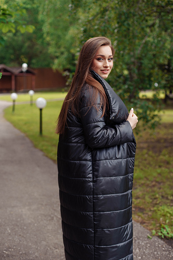 2 Куртка женская демисезонная 22370  (черный ) 