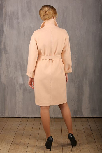 Пальто 18570  (персиковый) 