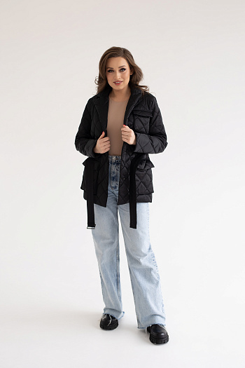 2 Куртка женская демисезонная 24230 (черный 2)