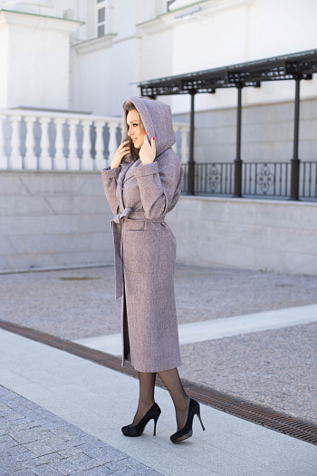 4 Пальто женское демисезонное 22950  (браун) 