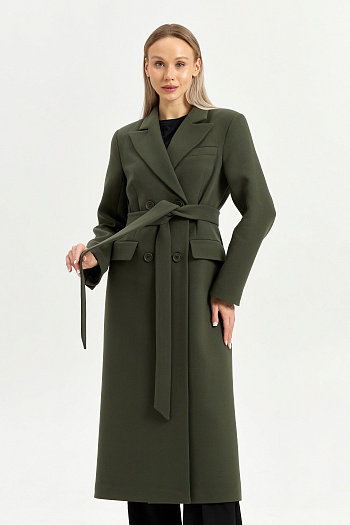 5 Пальто женское демисезонное 26895 (хаки)