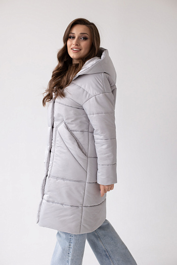 2 Куртка женская демисезонная 23982 (серый)