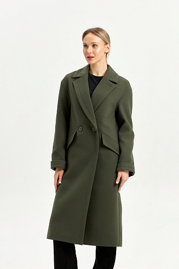 4 Пальто женское демисезонное 24710 (хаки)
