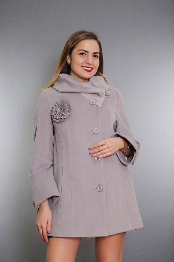 2 Пальто 21-023  (св.серый) 