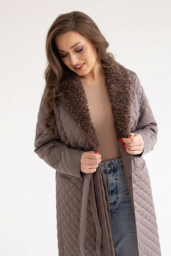 4 Куртка женская демисезонная 23985 (капучино)