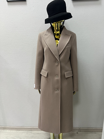2 Пальто женское демисезонное 27210 (бежевый)