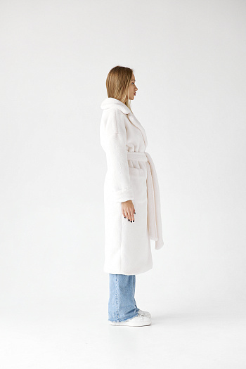 5 Пальто женское демисезонное 24558 (белый)