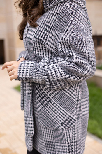 2 Пальто женское демисезонное 25450 (grey)