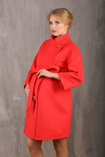 4 Пальто для беременных 18610-890  (красный) 