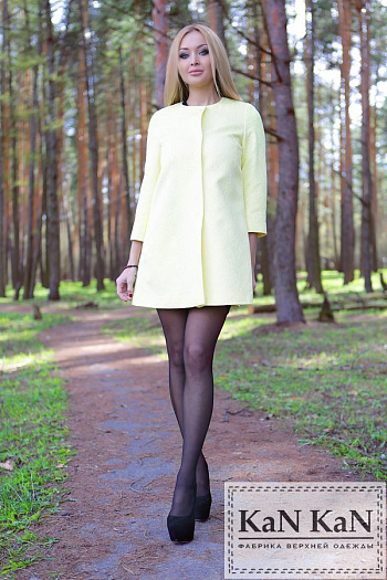 4 Летнее пальто 16-011 (желтый)