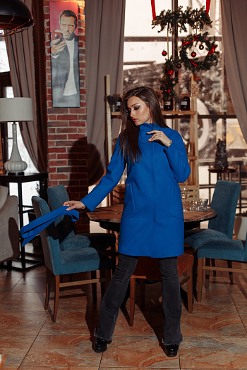 3 Пальто 19101/пояс  (лагуна) 