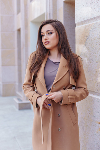3 Пальто женское демисезонное 21800  (кэмел)