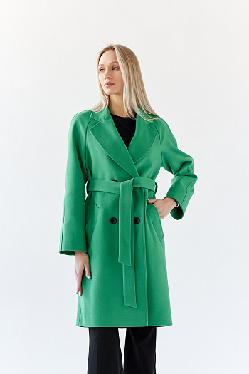 4 Пальто женское демисезонное 23220 (зеленый)