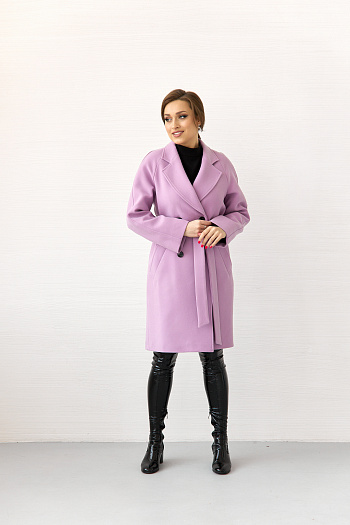 2 Пальто женское демисезонное 23220 (сирень)