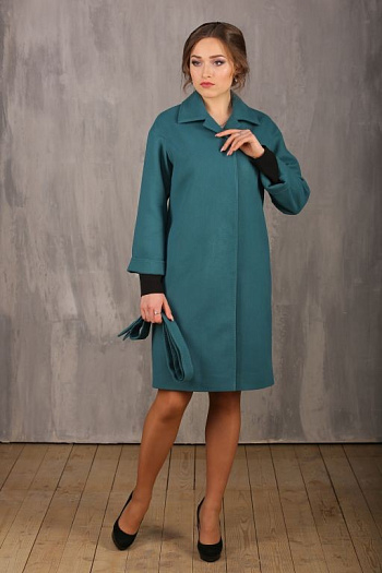 2 Пальто 18570  (малахит) 