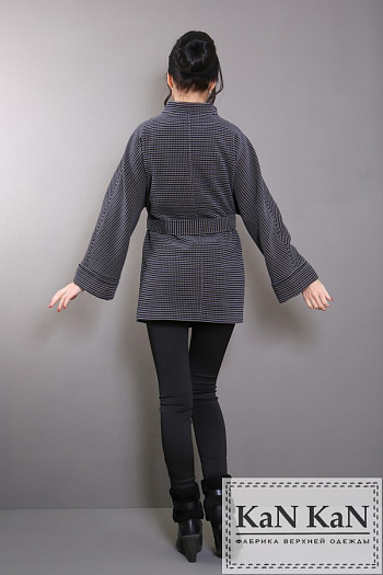 3 Пальто 14146-741  (синяя клетка) 