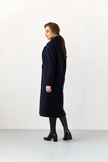 4 Пальто женское демисезонное 24710 (синий)