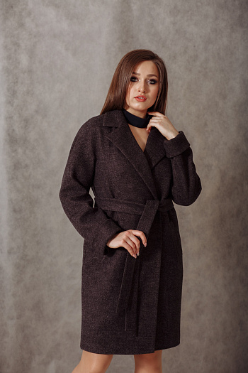 2 Пальто женское демисезонное 20990  (маренго) 