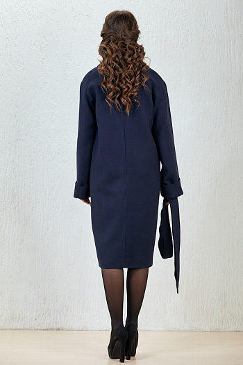 5 Пальто 18570   (т.синий) 