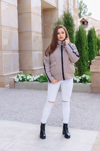 3 Куртка женская демисезонная 21750  (какао) 