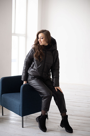 3 Куртка женская демисезонная 22690 (черный)
