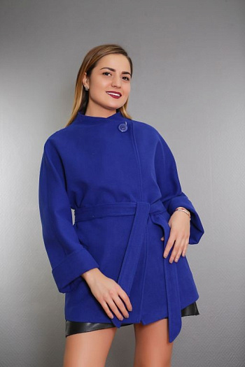 2 Пальто 14146-163  (василек) 