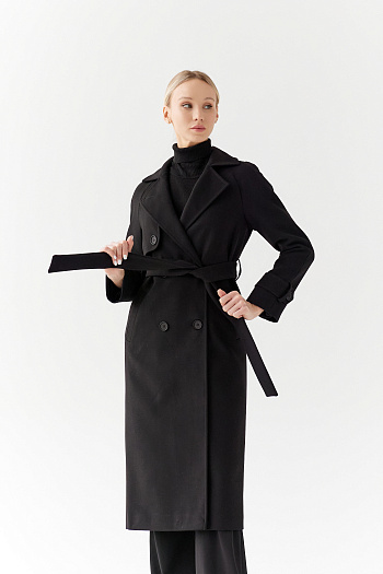 5 Пальто женское демисезонное 22960  (черный) 