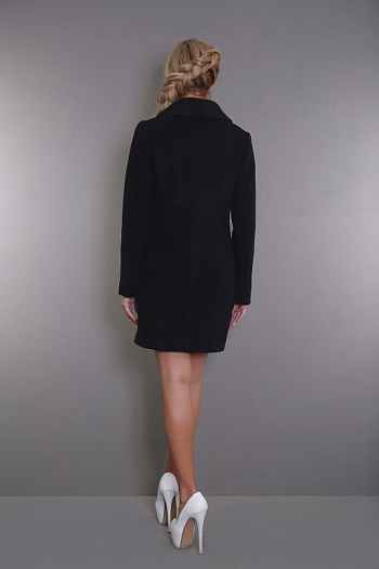 Пальто женское демисезонное 17505-000 (черн.) 