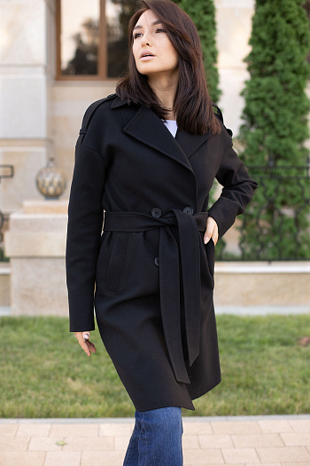 3 Пальто женское демисезонное 23540 (черный)