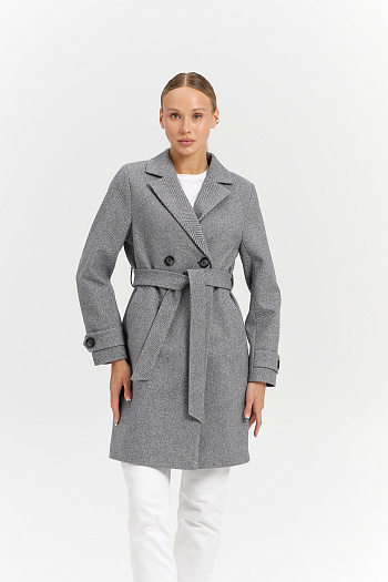 10 Пальто женское демисезонное 25570 (пепельный/ёлочка)