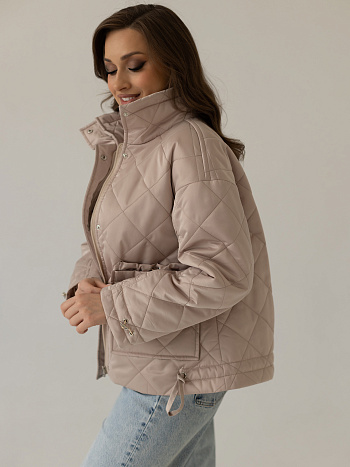 4 Куртка женская демисезонная 24835 (латте)
