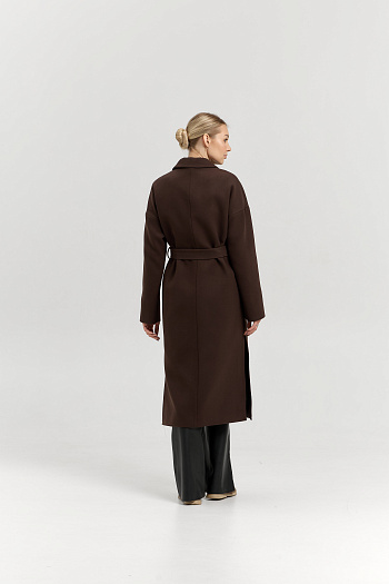 6 Пальто женское демисезонное 26820 (шоколад)