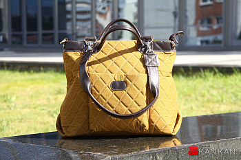 4 Сумка S0020 Горч.+корич.