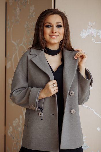 2 Пальто 20780  (серый) 