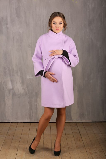 2 Пальто для беременных 18610-912  (св.сирень) 