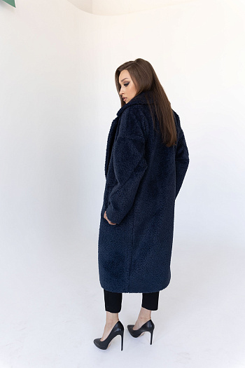 3 Пальто женское демисезонное 23470  (синий)